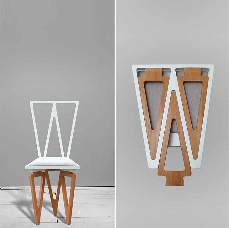 Charlie Pommier White Chair lifeMstyle